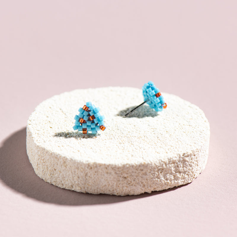 Stud Earrings (blue)