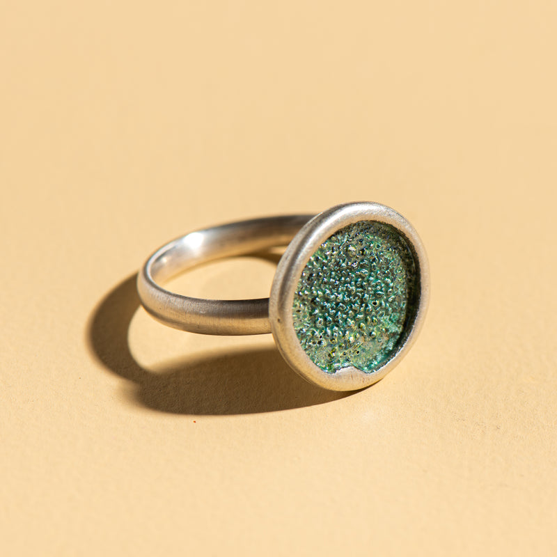 Small Circle Ring (Blue)