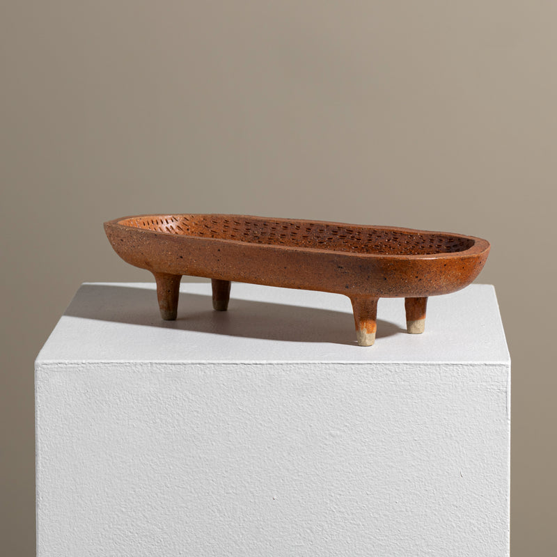 Textured Dish With Feet