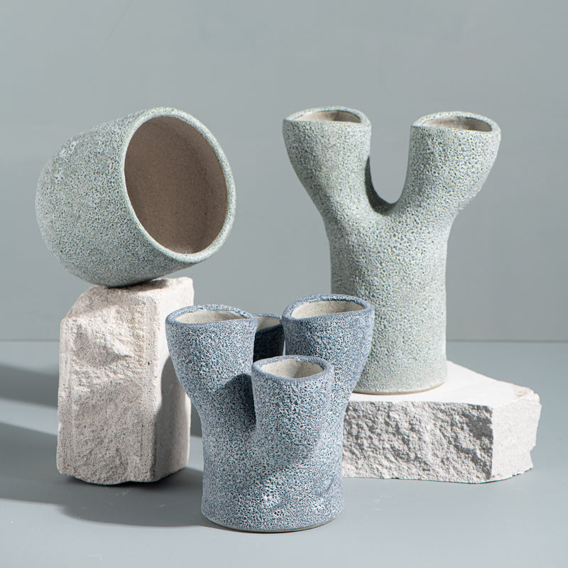 Volcanic Branched Vase (green)