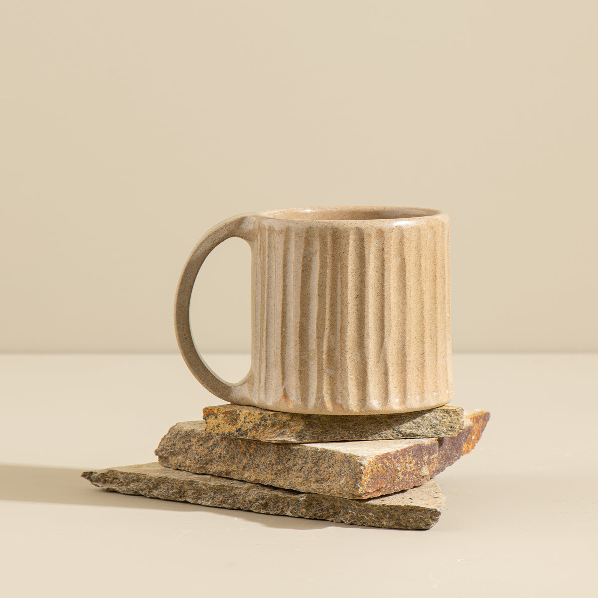 Carved Mug (Taupe)