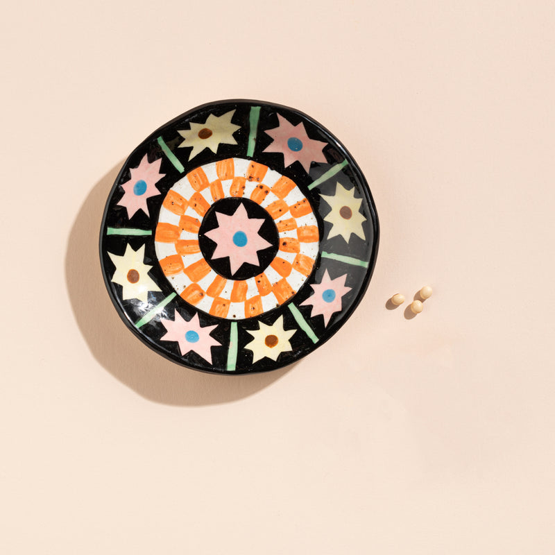 Starstruck Shallow Bowl (Orange Diamond)