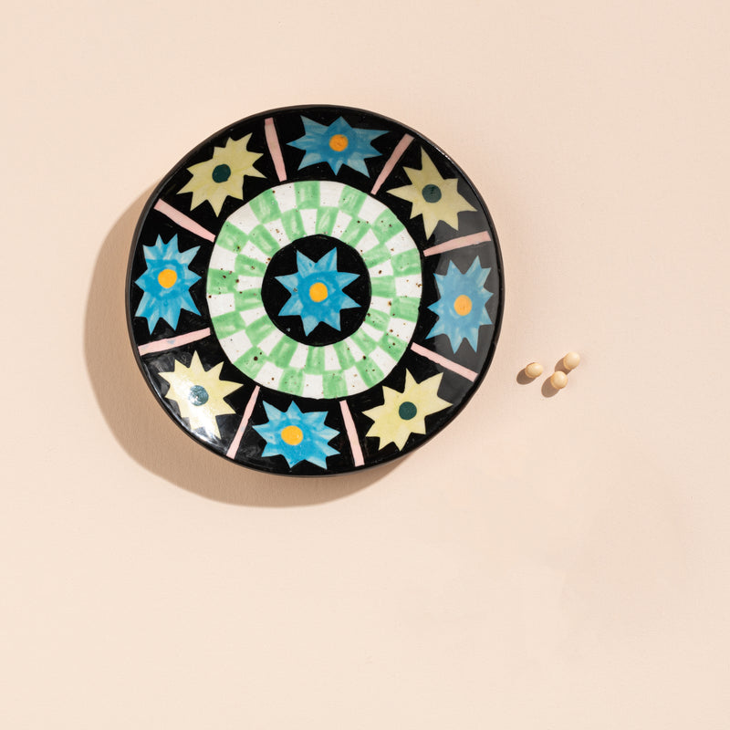 Starstruck Shallow Bowl (Green Diamond)