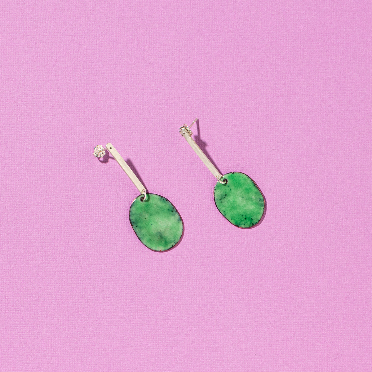 A Drop of Green Earrings