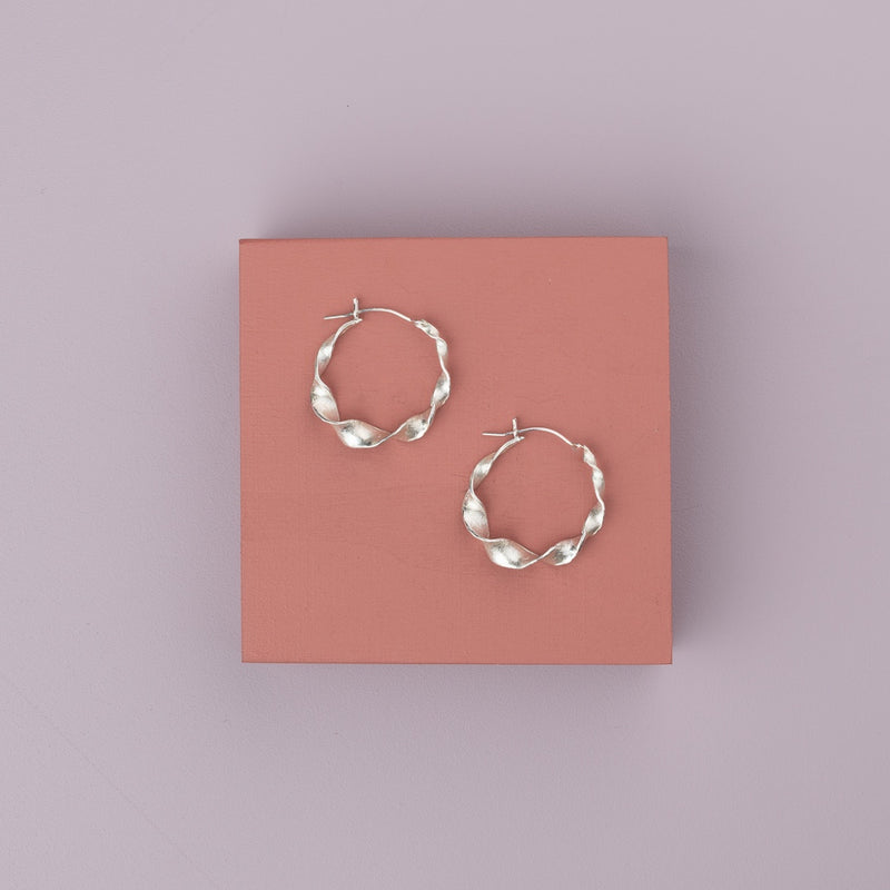 Twisted Gumleaf Hoops - Boom Gallery