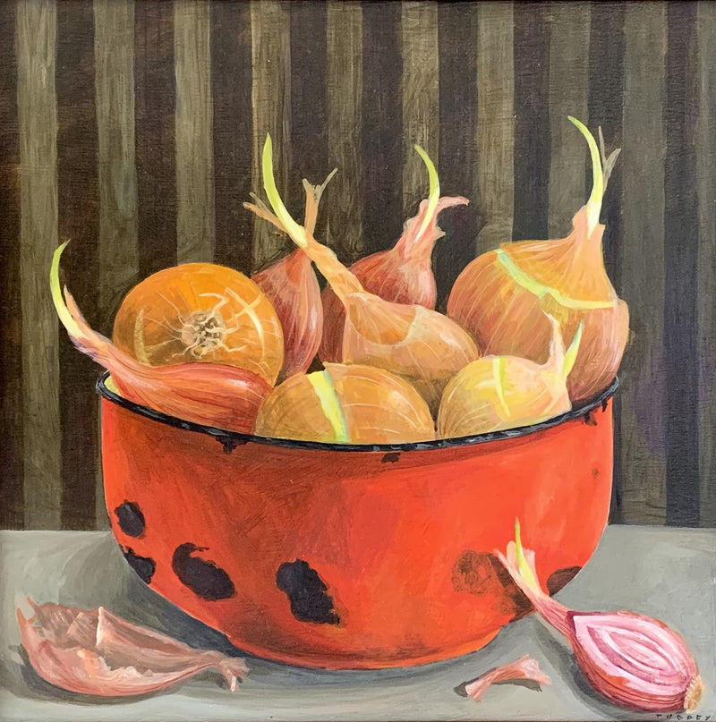 Onions in Enamel Bowl - Boom Gallery