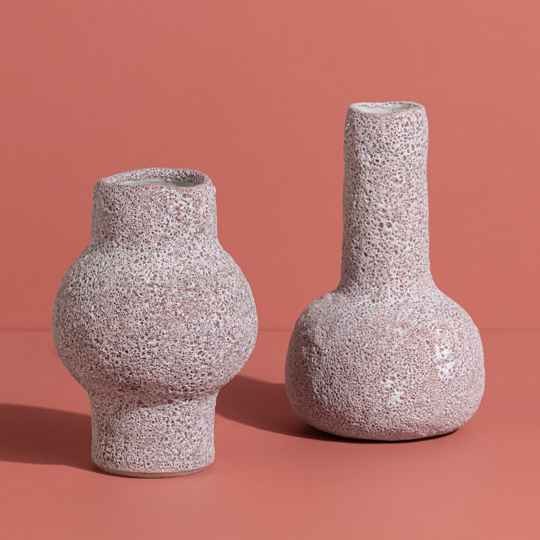 Round Belly Vase (pink)