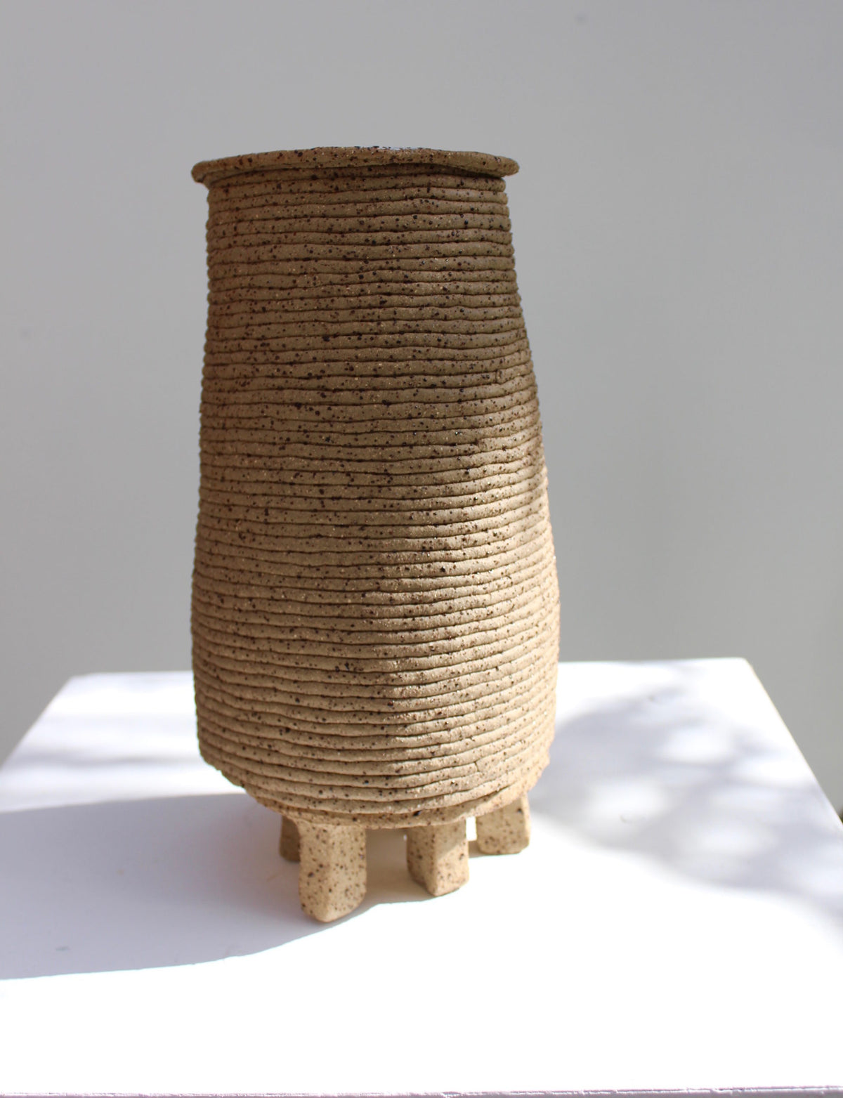 Ripple Vase IV with Plinth