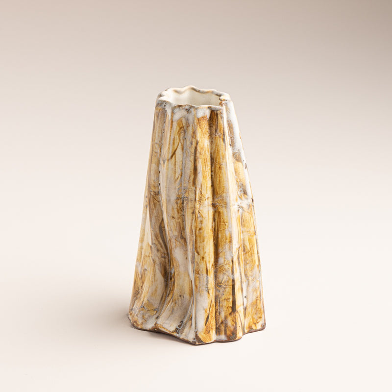 Brown Folded Vase Large - Boom Gallery