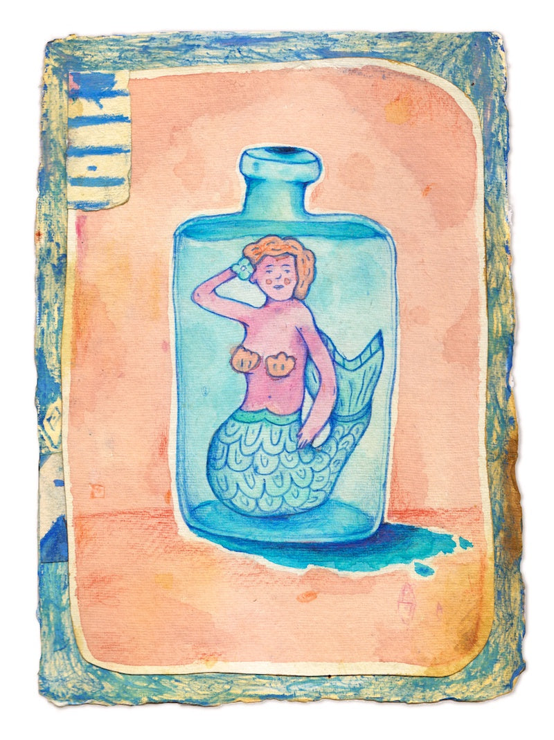 Mermaid in a Bottle - Boom Gallery