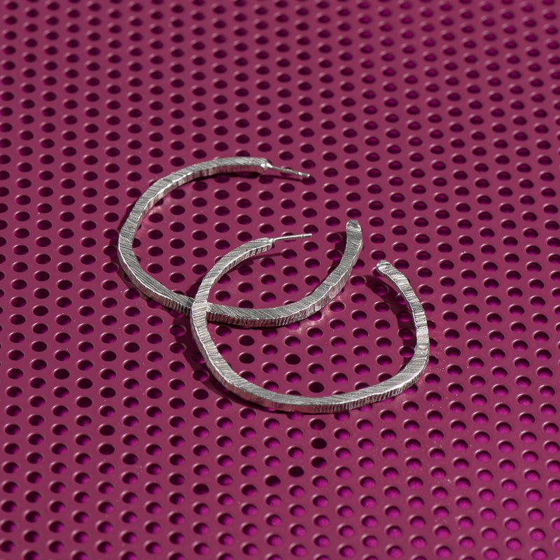Classic Textured Hoops