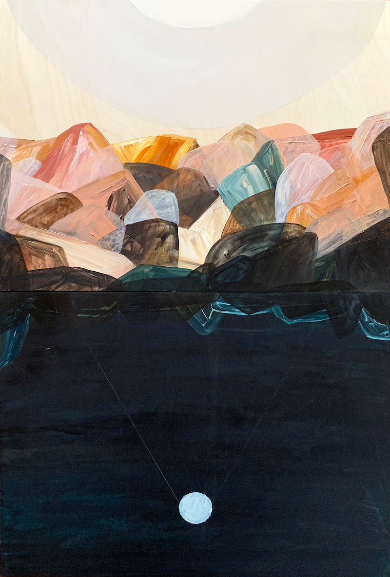 Antipodian Moon Calling - Diptych - Boom Gallery