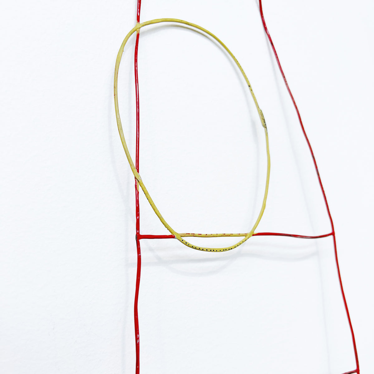 Red Ladder with Yellow Circle