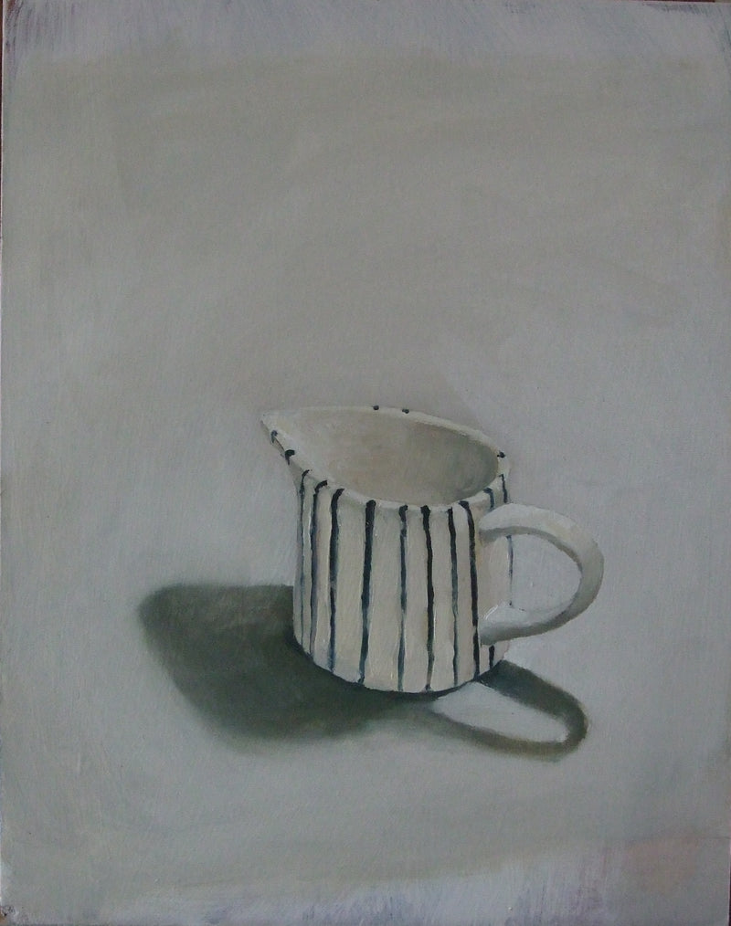 Blue Stripey Jug