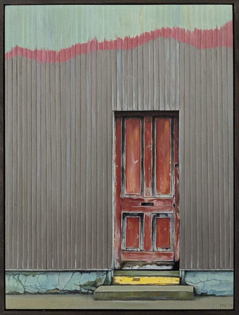 Weathered Red Door - Boom Gallery