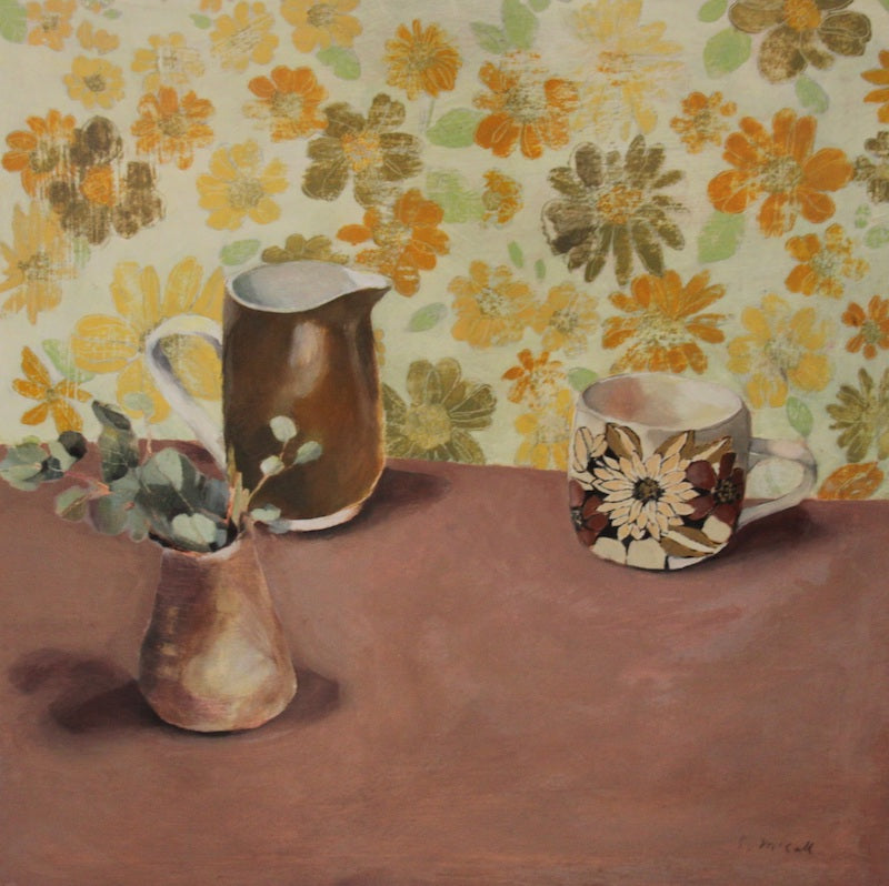 Johnson Ware Cup With Orange Wallpaper - Boom Gallery