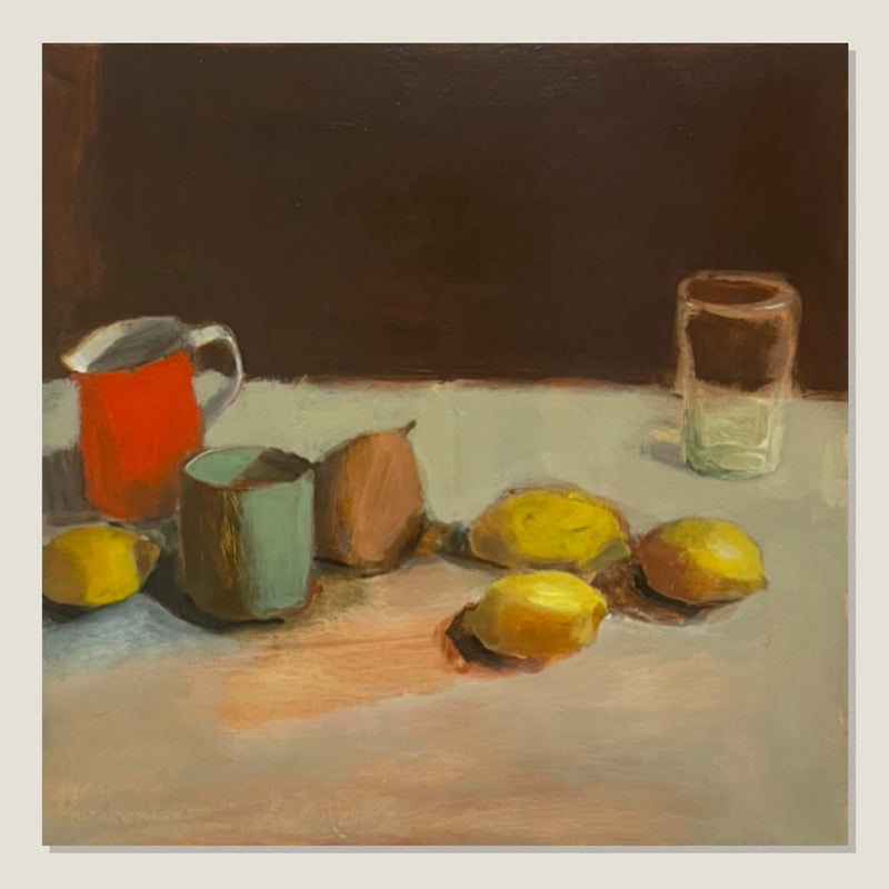 Still Life With Orange Jug and Lemons