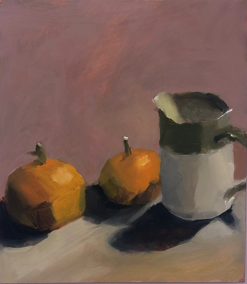 Earthenware Jug and Mandarins