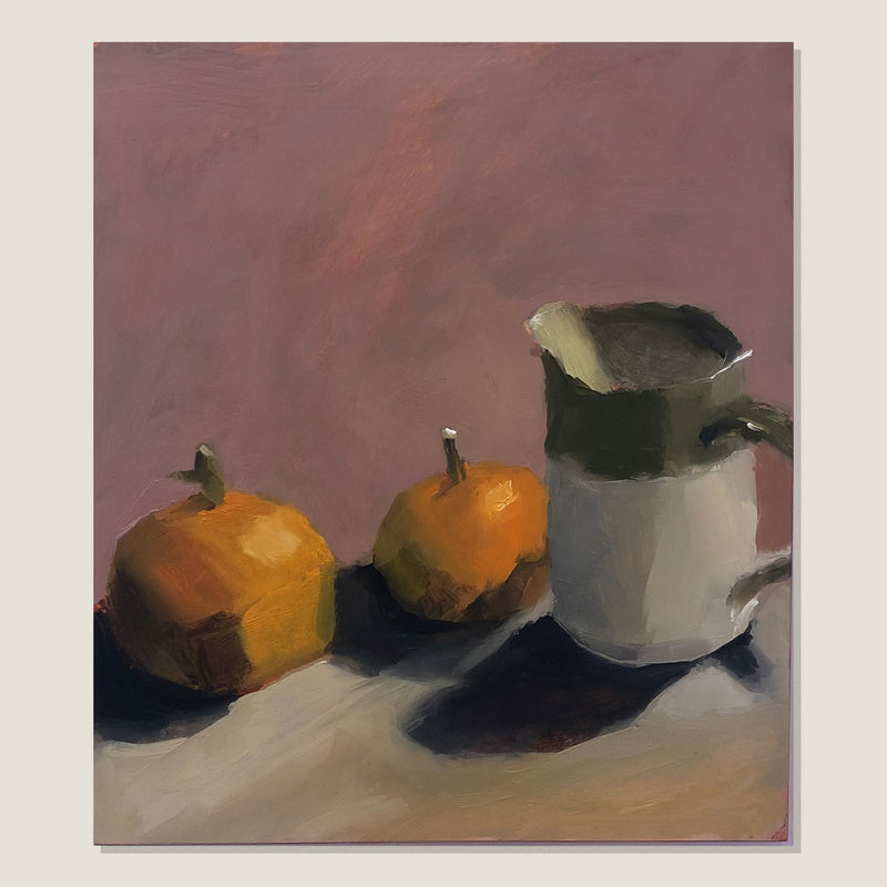 Earthenware Jug and Mandarins