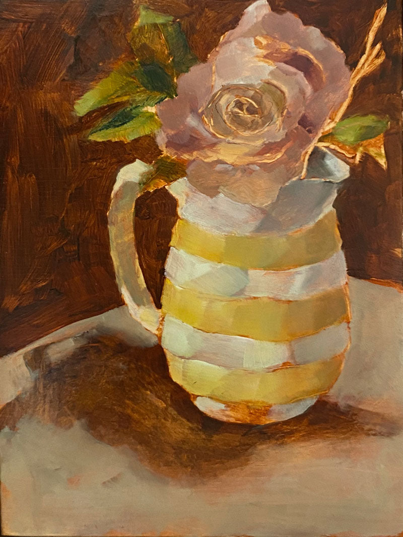 Milk Jug with Rose - Boom Gallery