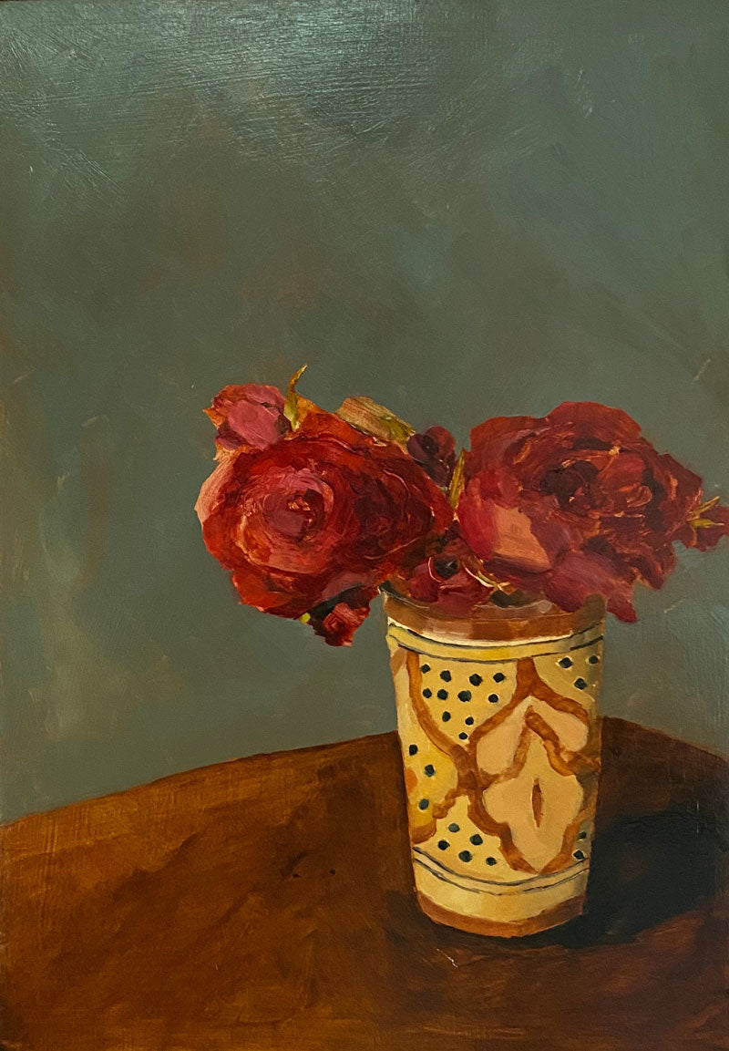 Moroccan Cup with Roses