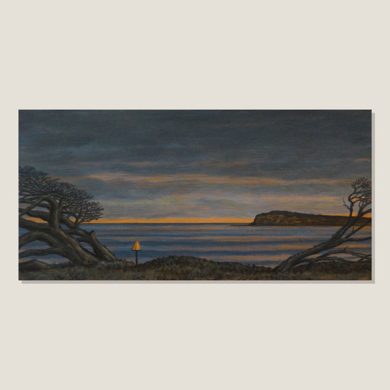 Windswept Trees and Post (Study)
