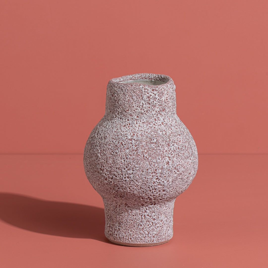 Round Belly Vase (pink)