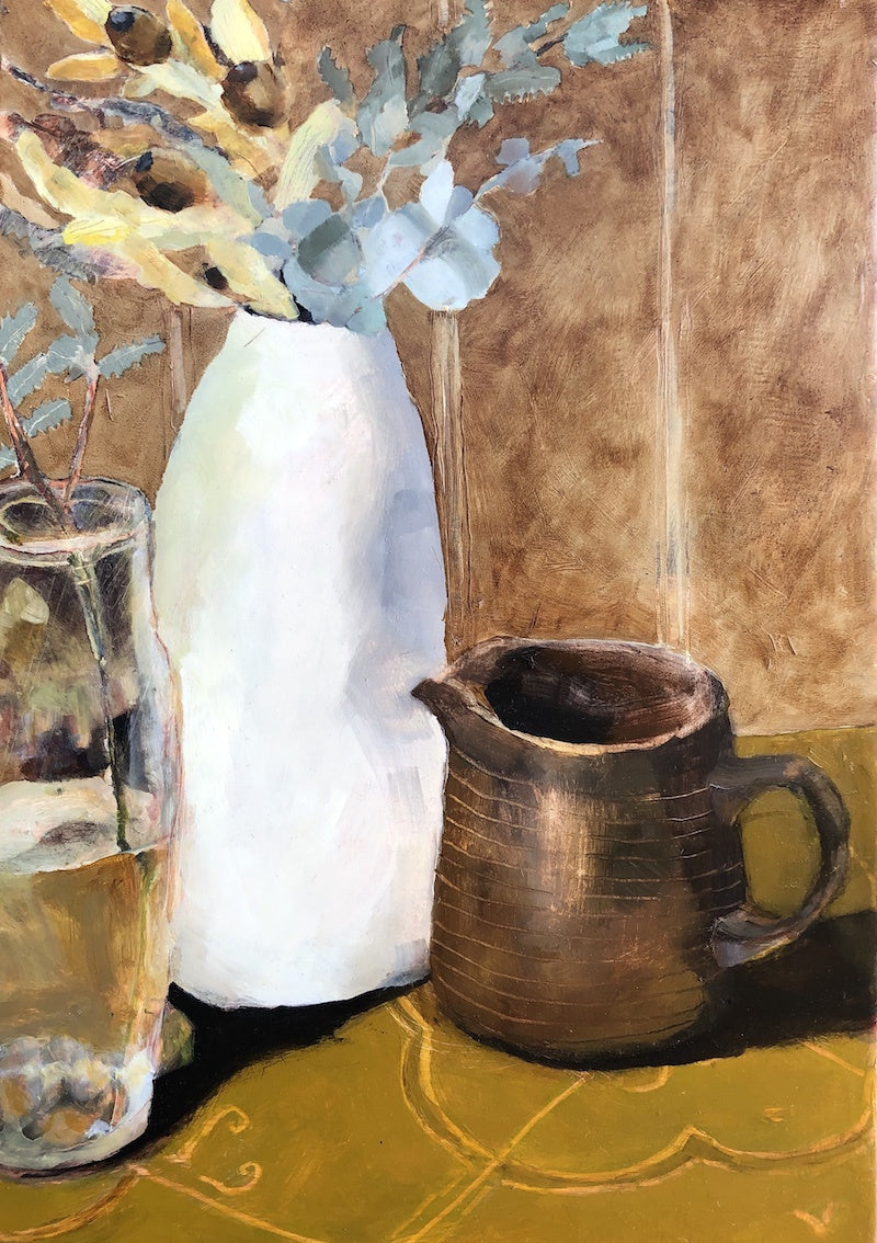 Clay Vessel with Brown Jug - Boom Gallery