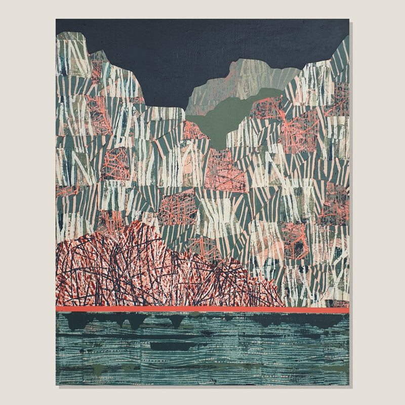 Rugged, Coastal Cliffs at Night