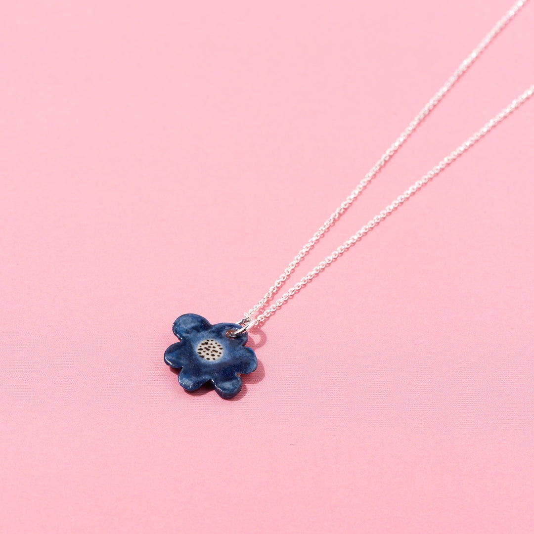 Flower Blue Necklace