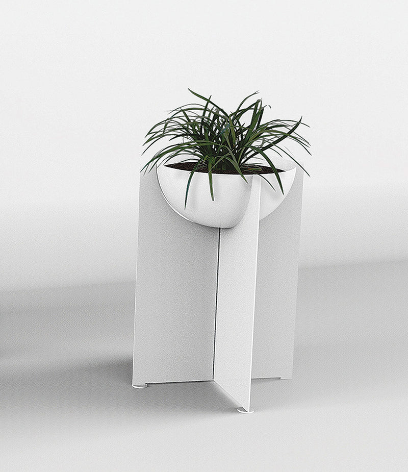 Minimalist Planter (Satin White)